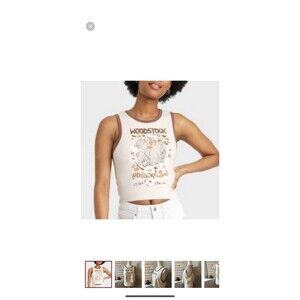 Woodstock Ringer Graphic Tank Top